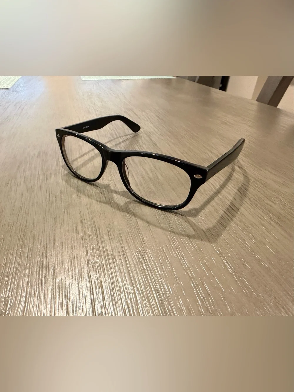 Classic Black Wayfarer-Style Eyeglass Frames
